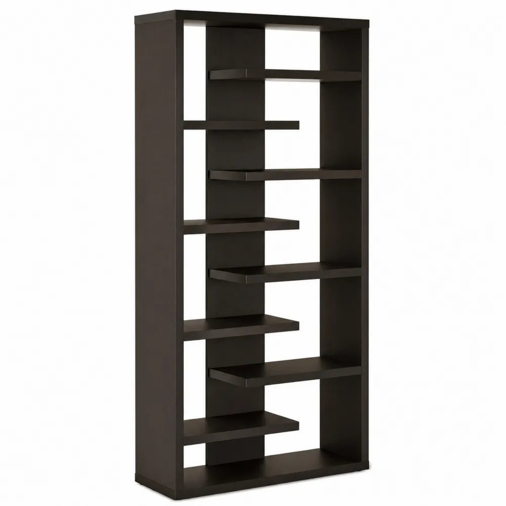 Étagère en Bois MDF Noir 180x90x24 cm