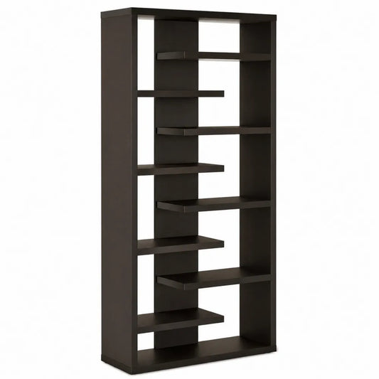 Étagère en Bois MDF Noir 180x90x24 cm